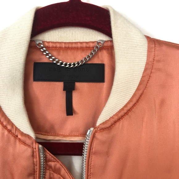 rag & bone satin bomber - Picture 2 of 6